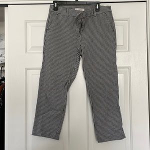 Herringbone capri pants